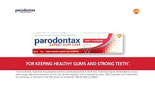 Parodontax toothpaste for healthy gums and strong teeth English [upl. by Vassili772]