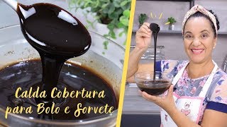 CALDA DE CHOCOLATE ESPELHADA PARA BOLOS E SORVETE  CHEF LÉO OLIVEIRA [upl. by Amalburga]