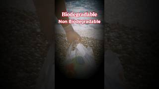 BIODEGRADABLE AND NON BIODEGRADABLE WASTE biodegradable nonbiodegradable shorts viraltreanding [upl. by Sivat]