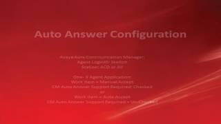 Basic programming for Avaya oneX agent with auto answer support [upl. by Lewie]