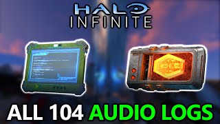 Halo Infinite  All 104 Audio Logs Locations Guide [upl. by Alegnatal92]