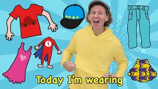 Today I am Wearing Clothing Song  Learn Clothes  Dream English Kids [upl. by Kosel]