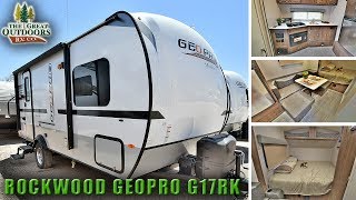 New 2018 LITE WEIGHT ROCKWOOD G17RK Geopro Half Ton Towable Travel Trailer RV [upl. by Vidda315]