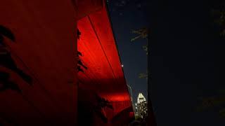 Bats swarm and leave Congress Avenue Bridge in Austin Texas  August 31 2024 [upl. by Debora409]