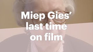 The last film images of Miep Gies 1999  Anne Frank House [upl. by Nalliuq]