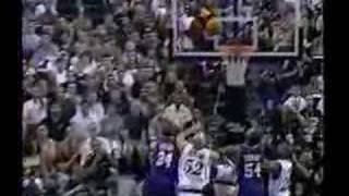 Shaq hits Mutombo [upl. by Yettie]