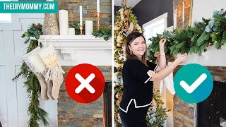 The Secret to Hanging Garland on a Mantel [upl. by Gschu]