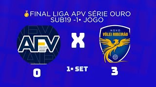 🥇 1• SET FINAL LIGA APV FRANCA 0x3 RIBEIRÃO [upl. by Inirt]