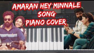 Amaran Hey Minnale Song Piano Cover Sivakarthikeyan  GV Prakash  Trending Viral Video [upl. by Bronwen]