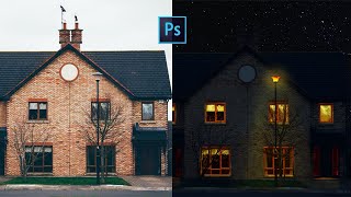 How to Turn Day Photo into Night in Photoshop [upl. by Ariahay]