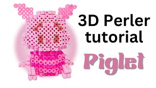 Piglet 3D Perler Tutorial [upl. by Rogerg]