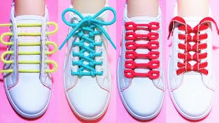 35 Ways to tie your shoelaces How to tie shoelaces shoes lace styles shoelace shorts viral [upl. by Ranchod]