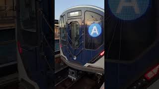 Lefferts Boulevard Bound R211A A train entering and leaving 80th Street [upl. by Ena]