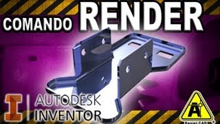 Autodesk Inventor  Comando Render [upl. by Atlas]