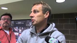 Interview Jurgen Klinsmann in Seattle [upl. by Otina577]