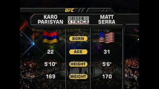 Karo Parisyan vs Matt Serra [upl. by Aivat]