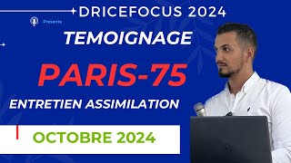 Témoignage Entretien assimilation nationalité française  questions réponses naturalisation [upl. by Adnama]