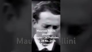 Maurizio Pollini playes Chopin  24 Preludes Op 28 No 24 in D minore [upl. by Haldi]