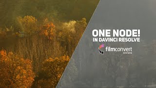 How can cinematic color grading be done with FilmConvert Nitrate in DaVinci Resolve using one node [upl. by Lewis]