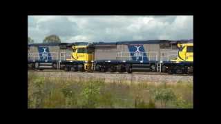 Xstrata Coal Train Whittingham NSW [upl. by Sternberg]