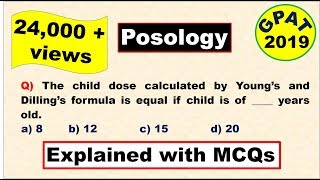 Posology Important topic for GPAT 2019 [upl. by Birkett]