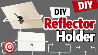 DIY Photography Studio Reflector Holder and One Light Portrait Lighting Tutorial [upl. by Heisel192]