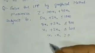 Lec 2 Graphical Method Linear Programming Problem  For infinite Solution  In Operation Research [upl. by Laddy]