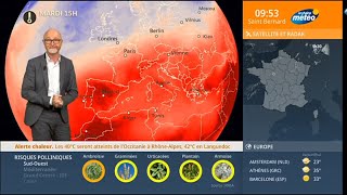 Météo Gilles Matricon 200823 poursuite de la canicule🌡🥵 avant une dégringolade des températures [upl. by Bobby]