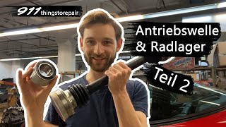 Einmal Radlager und Antriebswellen mit allem Teil 2  911thingstorepair  Porsche 911 GModell  diy [upl. by Adnotal517]