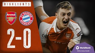 Arsenal 20 Bayern Munich  Arsenal Classics  Champions League highlights  2015 [upl. by Nigel]