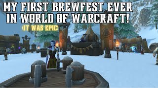 My very first HOLIDAY EVENT in World of Warcraft BREWFEST 2024 [upl. by Enram937]