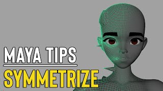 Maya Tips  Fix Broken Symmetry Symmetrize Tool [upl. by Benge]