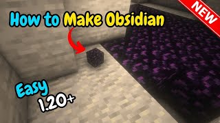 How to make minecraft obsidian 2024 [upl. by Whale143]