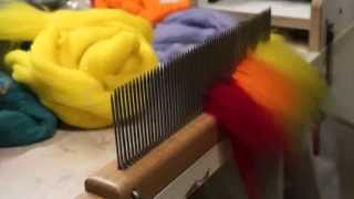 Colour Blending on a Hackle [upl. by Secrest]