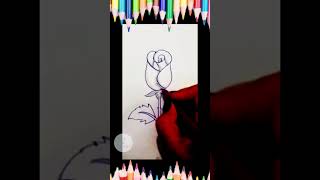 How to draw rose step by step [upl. by Hubsher692]