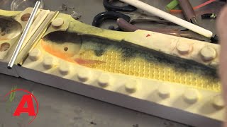 Dusting a Soft Plastic Fishing Lure  Alumilite [upl. by Lihp149]