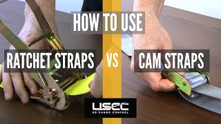 How to Use Ratchet Straps and Cam Buckle Straps  Beginners Guide [upl. by Bronnie]