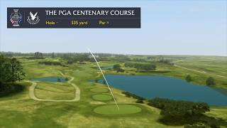 3D Flyover of 9th Hole  PGA Centenary Course Gleneagles [upl. by Erapsag]