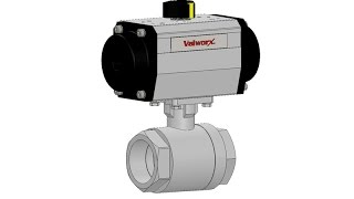 Valworx Air Actuated Stainless Ball Valve [upl. by Sprage227]