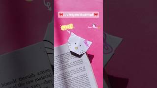 HelloKitty Origami Bookmark🎀 YouTubeCute School Suppliesdiy trending art shorts 500subs fyp [upl. by Pitchford]