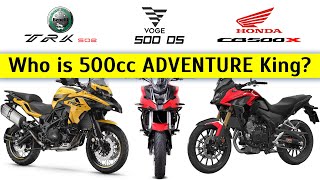 Honda CB500X vs Benelli TRK 502X vs Voge 500DSX Review [upl. by Devehcoy21]