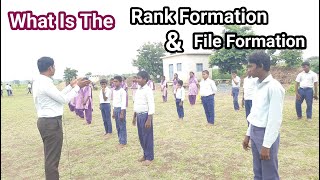 rank formation and file formation  in highschools  physical education  srinupetcreations [upl. by Htebarual95]