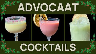 3 CHRISTMAS COCKTAILS you can make with Advocaat Egg Nog Alternative [upl. by Bela]