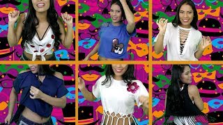 ✂️ DIY 9 IDEIAS DE CUSTOMIZAÇÃO DE CAMISETAS CARNAVAL 2018 [upl. by Anawk124]