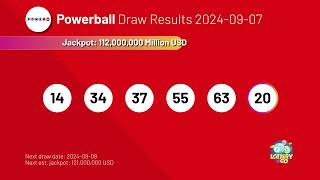 20240907 Powerball Lottery Results amp Winning Numbers [upl. by Naanac]