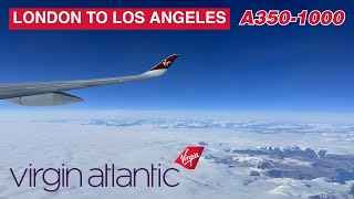 Trip Report Virgin Atlantic Airbus A3501000 London Heathrow LHR  Los Angeles LAX Economy Class [upl. by Ttik]