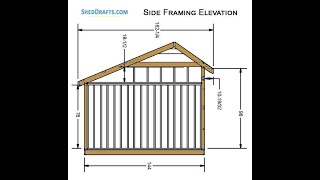 12x20 Saltbox Storage Shed Diy Plans Blueprints [upl. by Erdne]