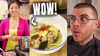 Pro Chef Reacts To Pailins REAL Thai Green Curry [upl. by Shawnee]