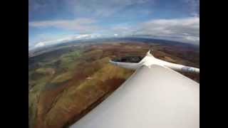 DG300 Glider Soaring The Cheviots [upl. by Lisle]