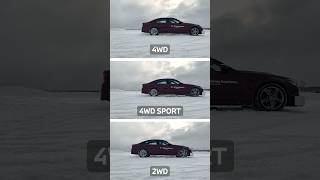 4WD vs 4WD Sport vs 2WD🔥Эксперимент в замедленной съемке bmw bmwm bmwm5 бмв xdrive car авто [upl. by Opaline961]